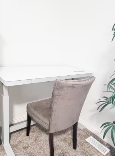Dedicated desk and workspace area